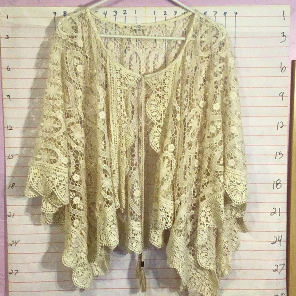 MASON BELLE women’s lace dress jacket sz S